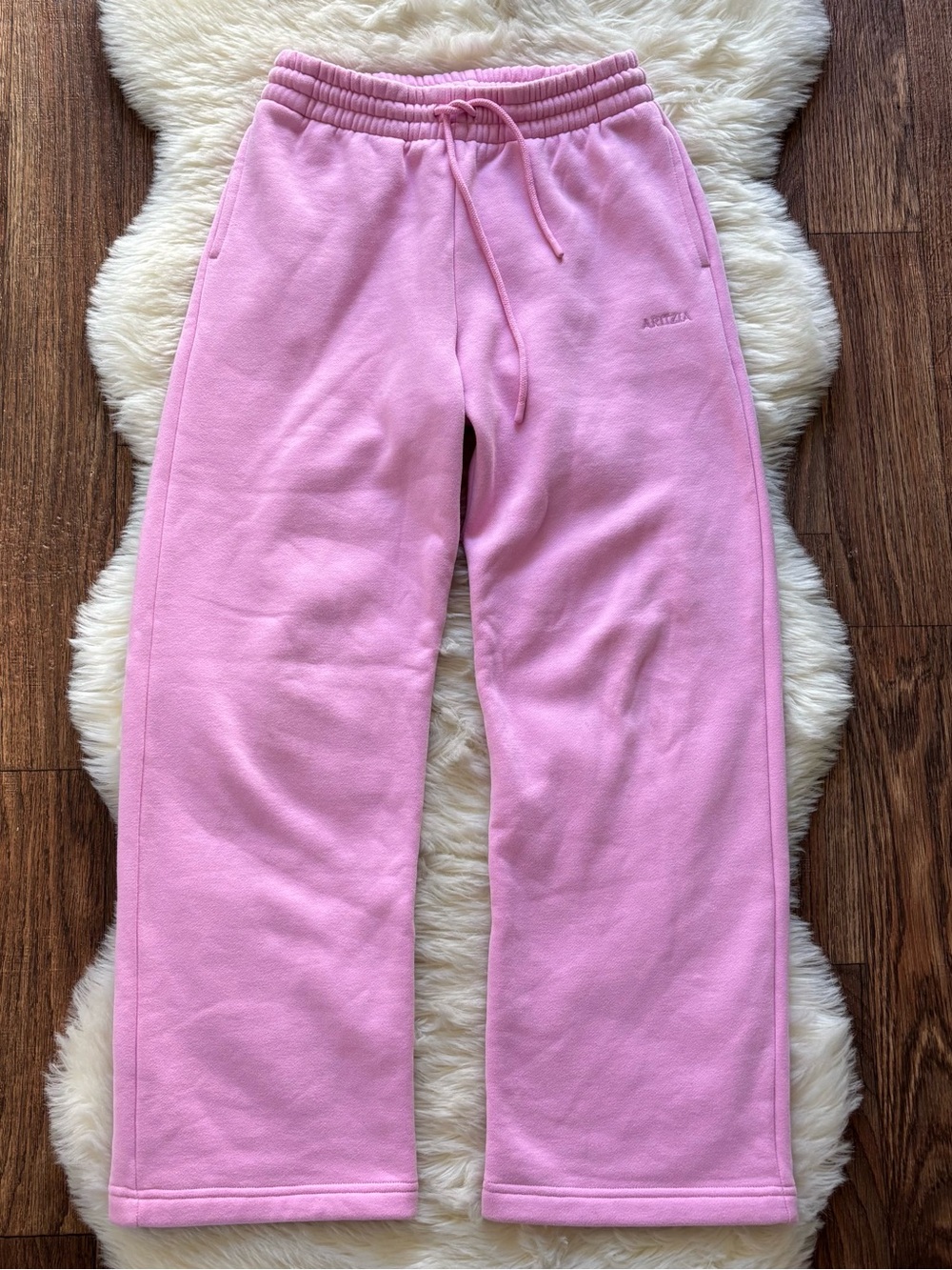 Aritzia Cozy Sweatfleece Boyfriend Set Sweatshirt Sweatpants Pink XS - Picture 5 of 16